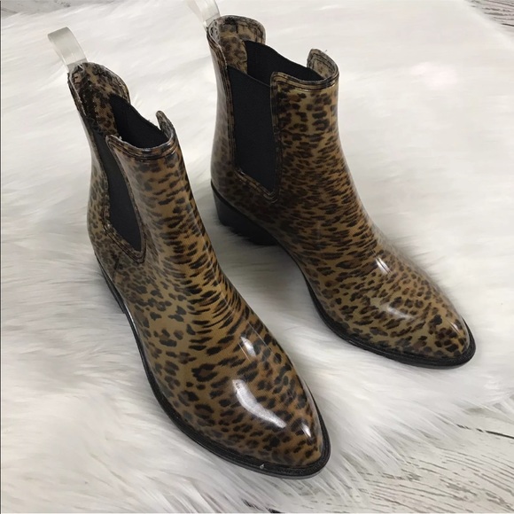 Jeffrey Campbell Stormy Rain Boots ANIMAL Print - Picture 6 of 8